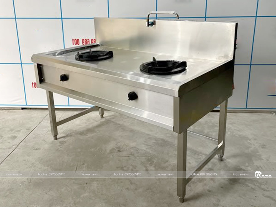 Bếp Á 2 họng dùng gas