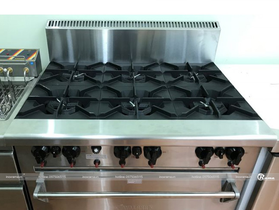 Bếp âu 6 họng có lò nướng Berjaya DRO6-17