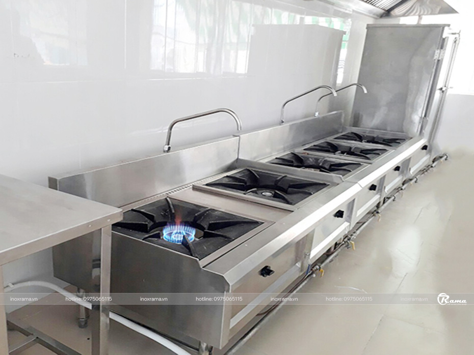 Bếp hầm 1 họng công nghiệp (dùng gas)