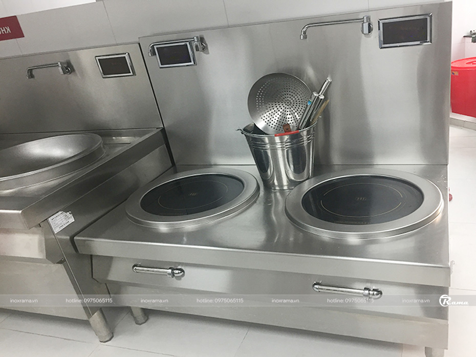Bếp hầm điện từ đôi công nghiệp