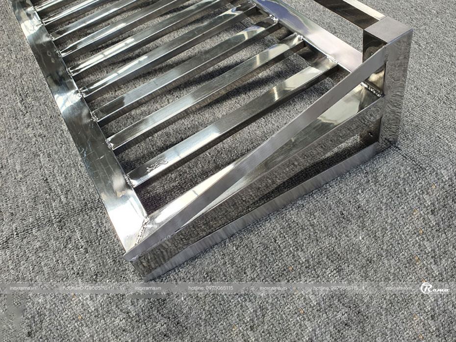 Giá nan inox treo tường 1 tầng