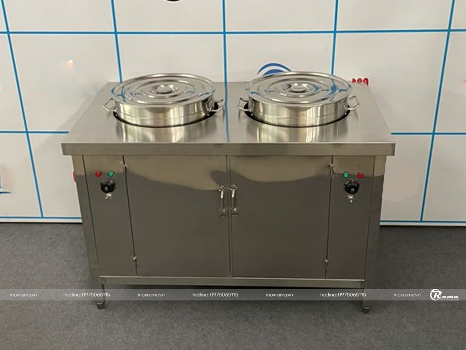 Tủ hâm nóng cơm canh 2 nồi 100 lít