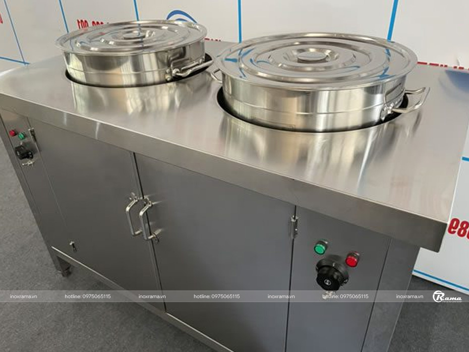 Tủ hâm nóng cơm canh 2 nồi 100 lít