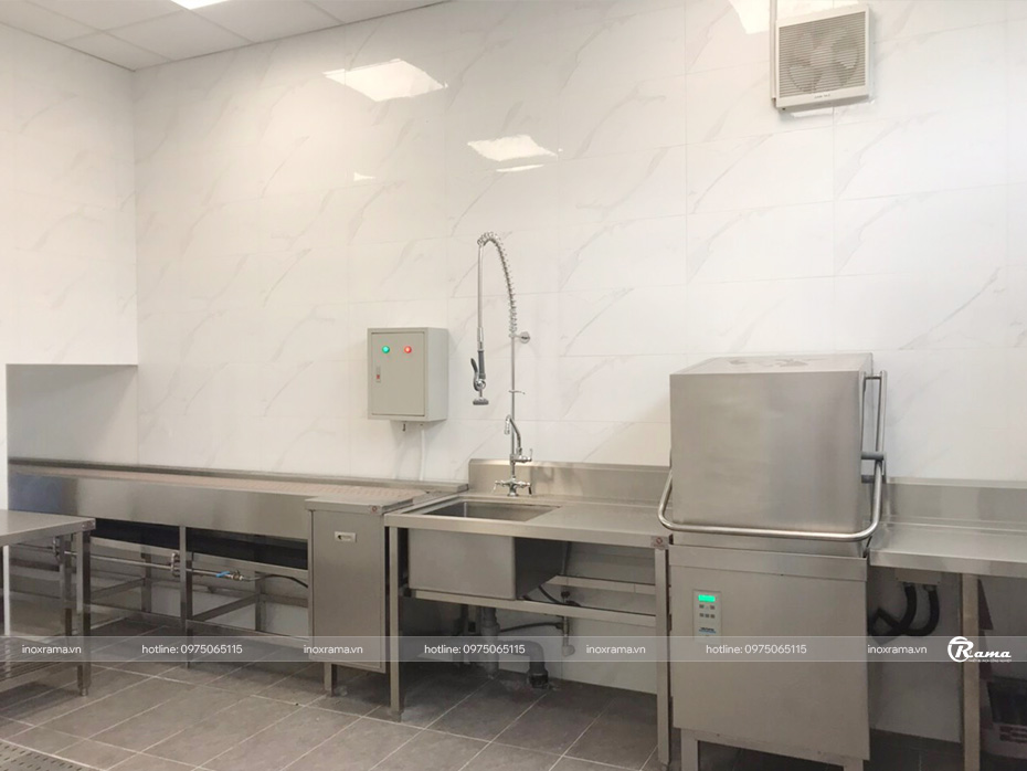 Inox Rama lắp đặt hệ thống bếp ăn công nghiệp theo yêu cầu cho công ty ABB