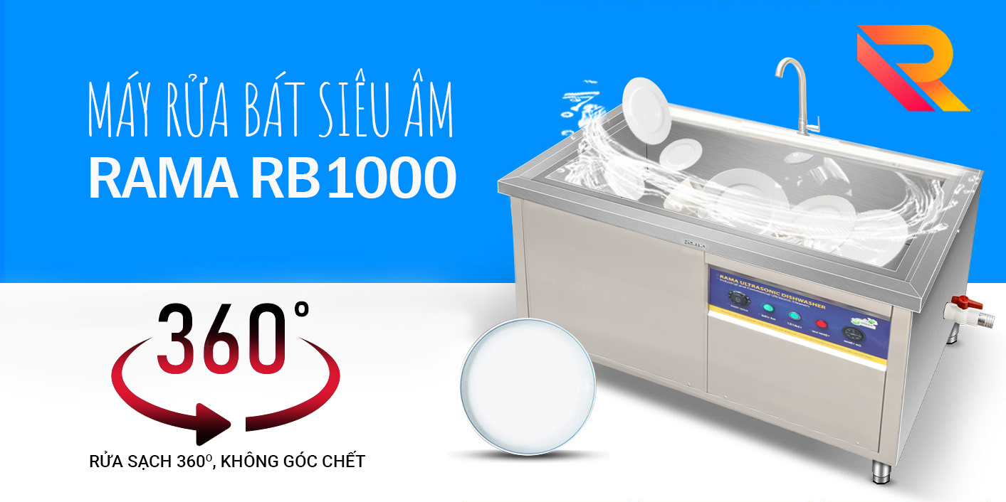 Máy rửa chén sóng siêu âm công nghiệp Rama RB1000