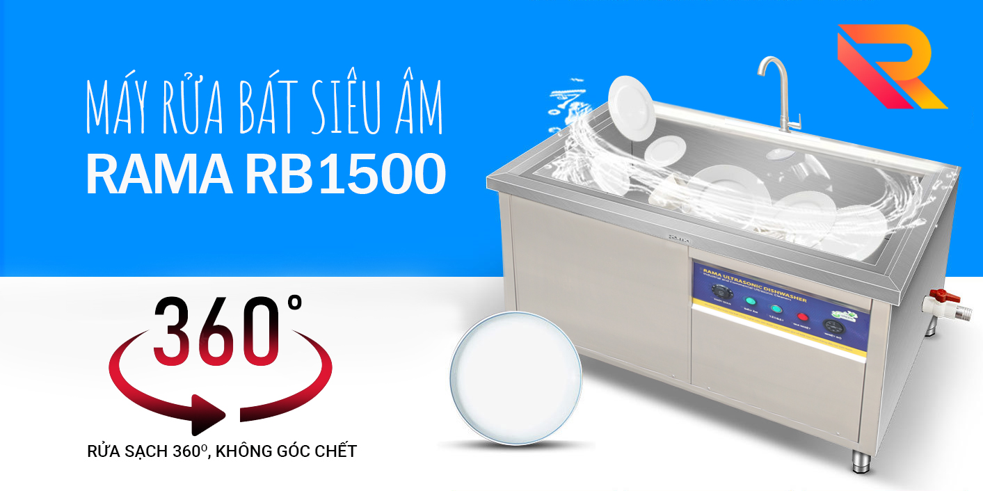 Máy rửa chén siêu âm công nghiệp Rama RB1500