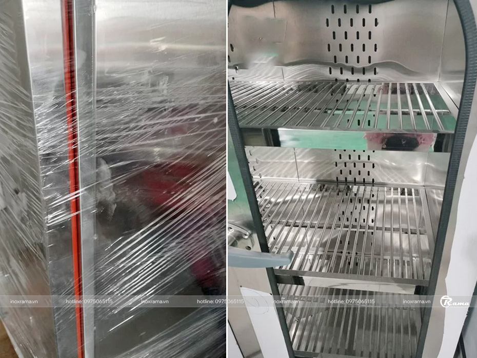 Tủ sấy khay đôi, làm khô, diệt khuẩn khay ăn, bát đĩa, khăn, đũa thìa