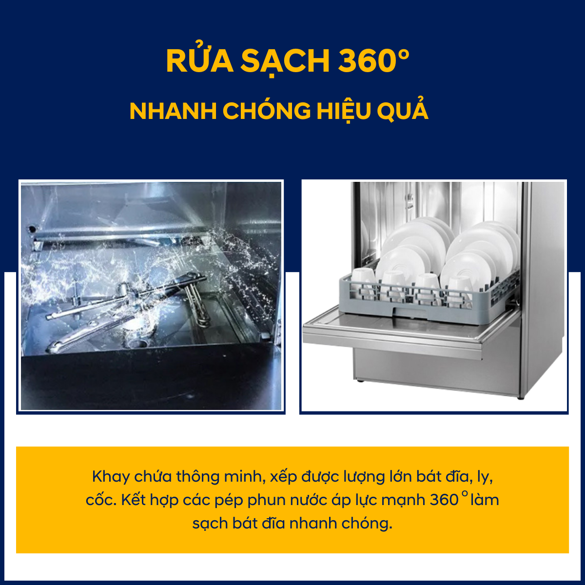 Máy rửa chén bát công nghiệp Rama RC15000