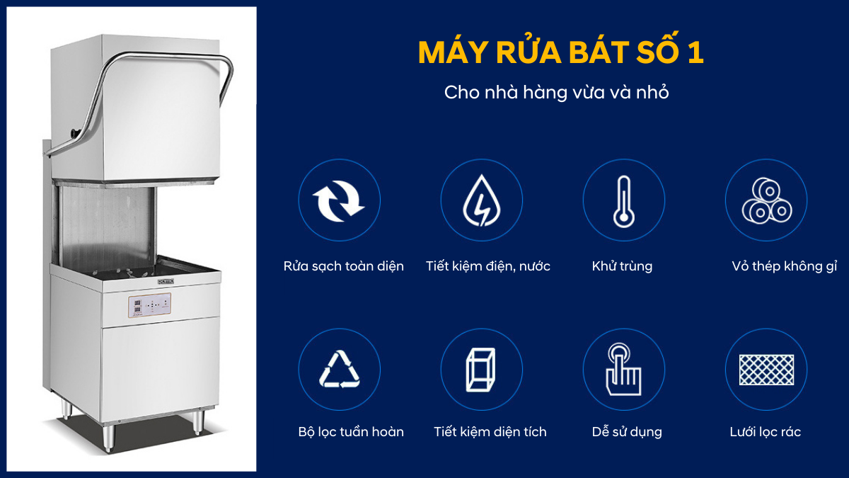 Máy rửa chén bát công nghiệp Rama RC15000S