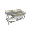 Bàn bếp inox có hộc 1400×700 mm