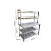 Bàn thao tác inox 3 tầng