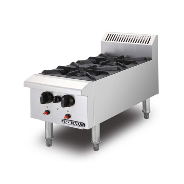 Bếp âu 2 họng dùng gas Berjaya OB2-17