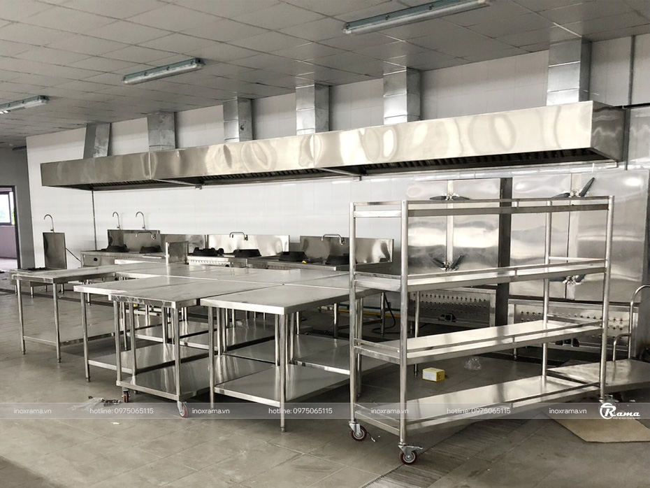 Kệ phẳng 4 tầng inox 201