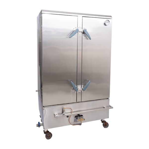 Tủ nấu cơm công nghiệp 24 khay 100kg, (dùng gas)