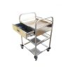 Xe tiêm 3 tầng có ngăn kéo (xe đẩy y tế)