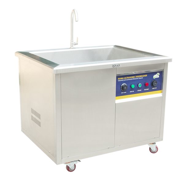 Máy rửa chén sóng siêu âm công nghiệp Rama RB1000, công suất 1.8kW, dung tích 144L